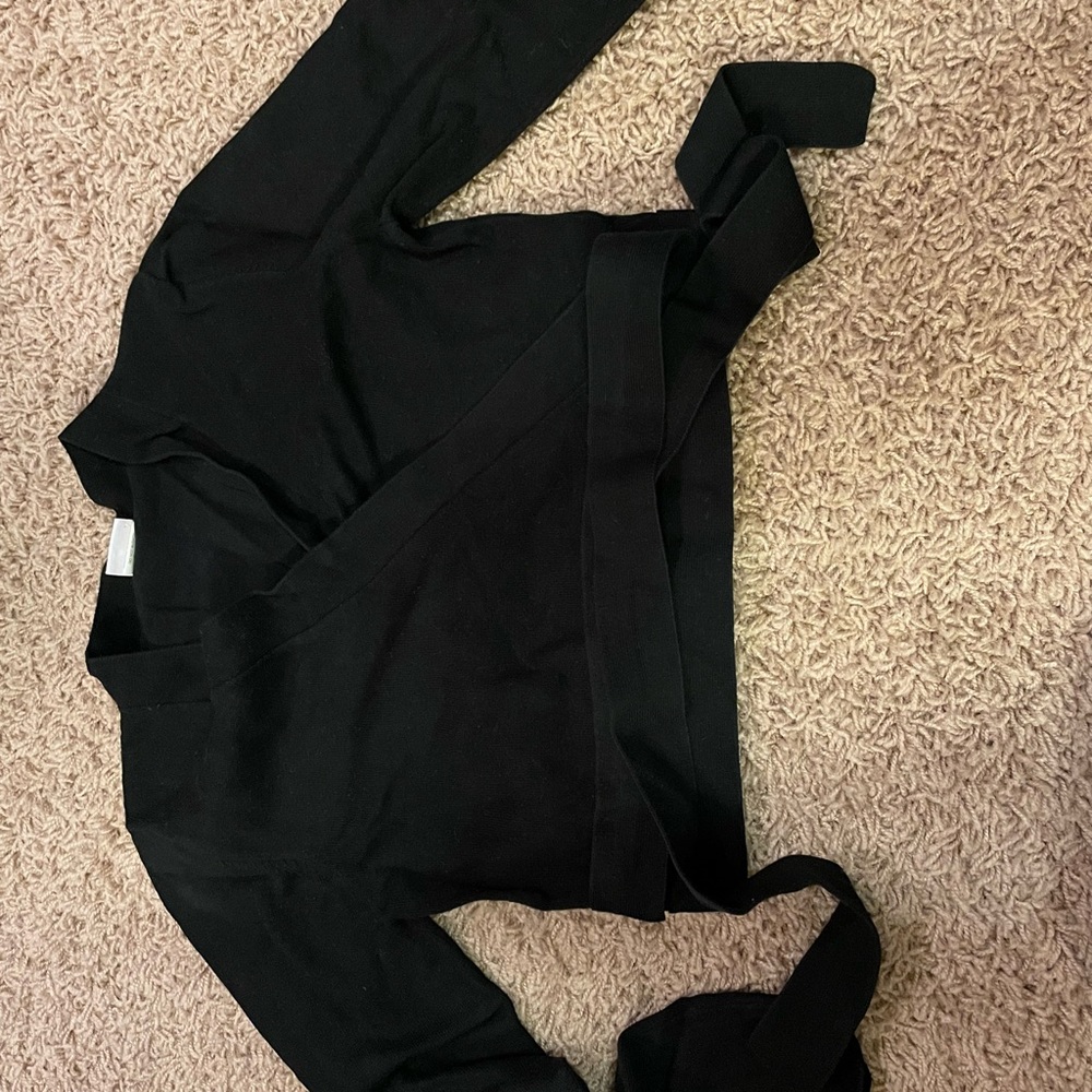 Ballet crossover fitted sweater